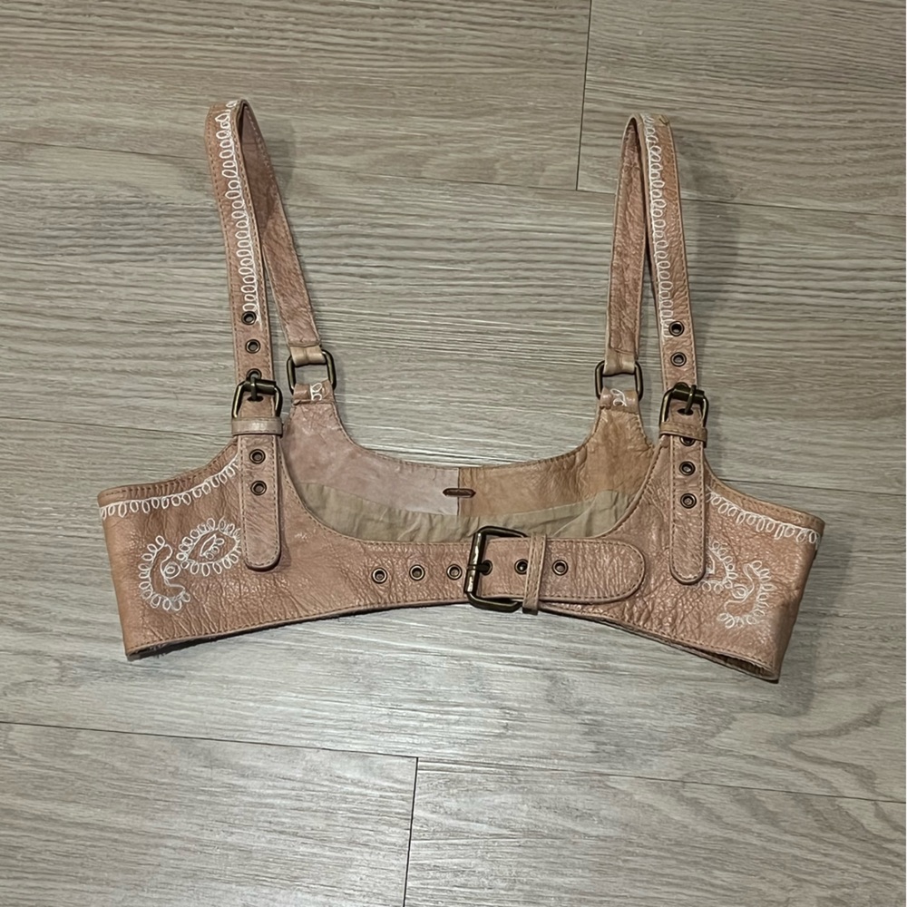 Light Brown Free People Corset Size Medium